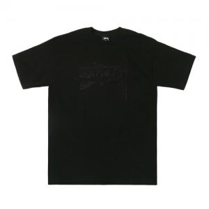 STOCK EMB. TEE-BLK