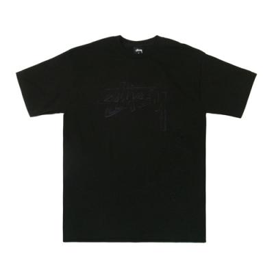 STOCK EMB. TEE-BLK