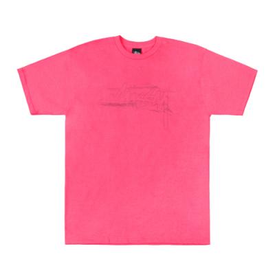 STOCK EMB. TEE-PINK