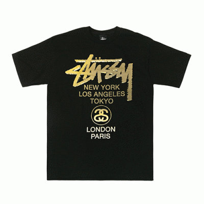 SU WT GOLD TEE - BLK