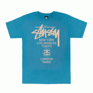WORLD TOUR TEE-BLUE