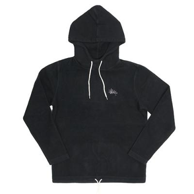 MOCK OVERDYE HOOD-BLACK