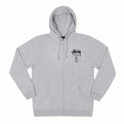 WORLD TOUR ZIP-UP HOOD-GRY (bk)