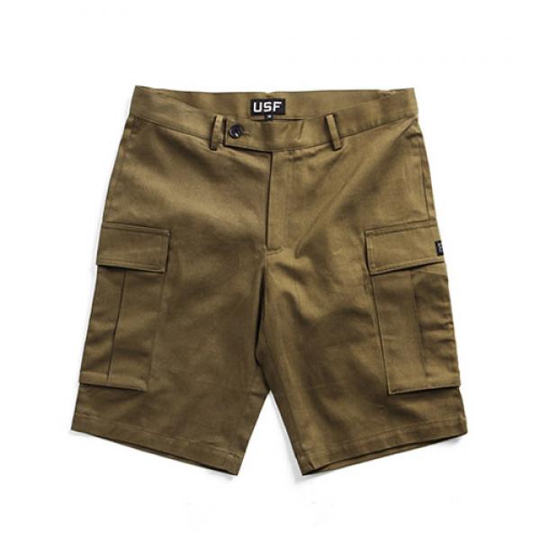 [URBAN STUFF] USF UTILITY SHORTS-KHAKI