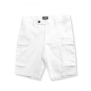[URBAN STUFF] USF UTILITY SHORTS-WHITE