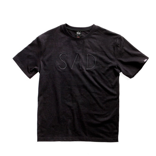 [URBAN STUFF] USF OVERSIZED SAD TEE BLACK