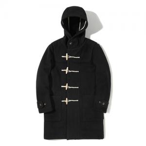 LONG DUFFLE COAT EA [BLACK]