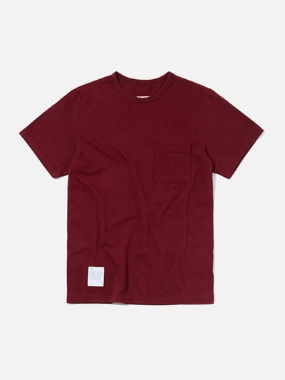 POCKET T-SHIRT ES [BURGUNDY]