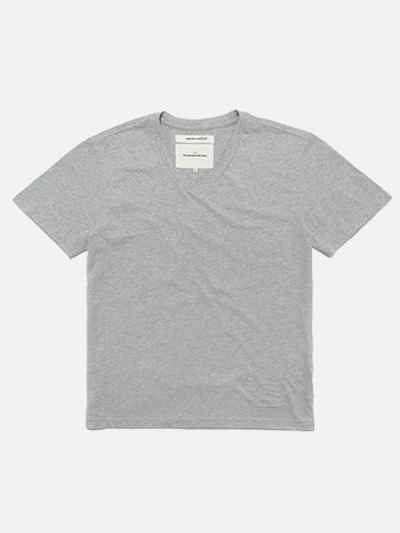 V-NECK T-SHIRTS [GRAY]