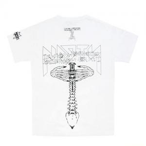 I AM NOT A HUMAN BEING X NASTY PALM HAND SHAKE T-SHIRTS-WHITE
