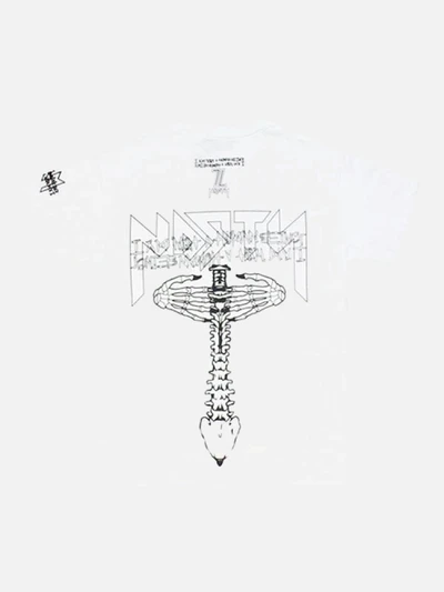 I AM NOT A HUMAN BEING X NASTY PALM HAND SHAKE T-SHIRTS-WHITE
