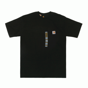 (102041)M WORKWEAR GRPHC BRANDED C PKT SS TSHIRT-001BLK
