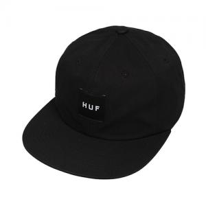 TWILL BOX LOGO 6 PANEL-BLK