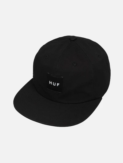 TWILL BOX LOGO 6 PANEL-BLK