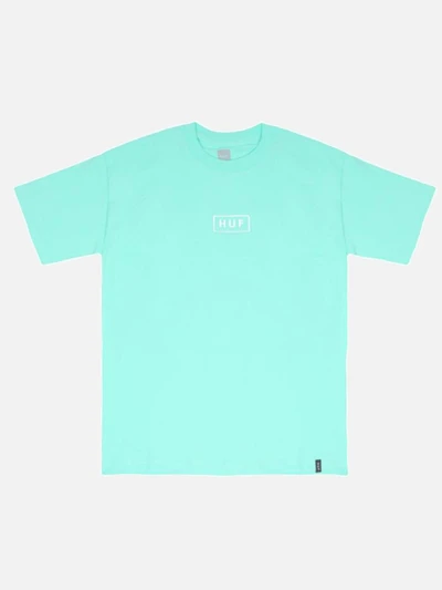 EMBROIDERED BAR LOGO TEE-CELADON