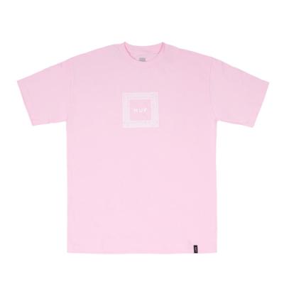 PAISLEY BOX LOGO TEE-PINK
