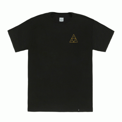 TRIPLE TRIANGLE TEE-BLK/YELL