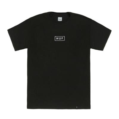 EMBROIDERED BAR LOGO TEE-BLK