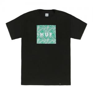 PALM LEAF BOX LOGO TEE-BLK