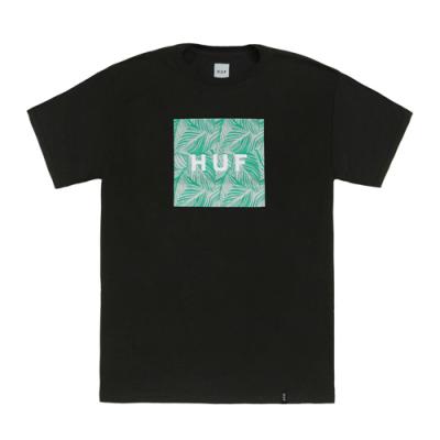 PALM LEAF BOX LOGO TEE-BLK