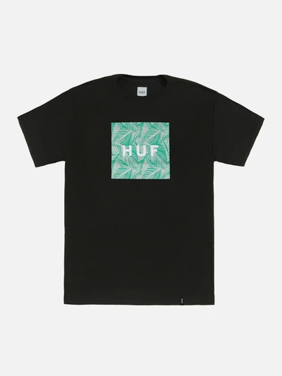 PALM LEAF BOX LOGO TEE-BLK