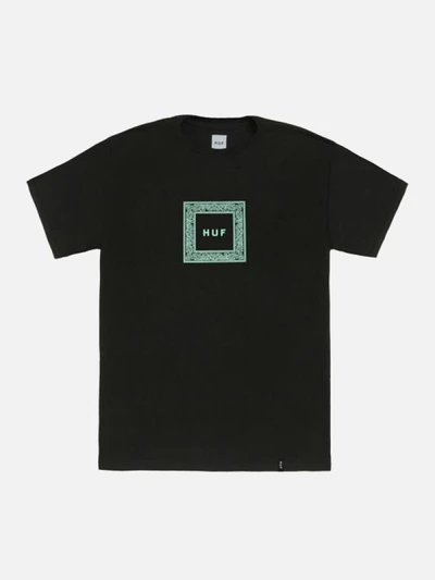 PAISLEY BOX LOGO TEE-BLK