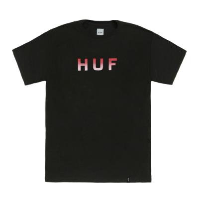 ORIGINAL LOGO HALF TONE GRA TEE-BLK