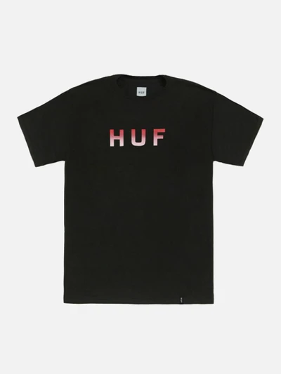 ORIGINAL LOGO HALF TONE GRA TEE-BLK