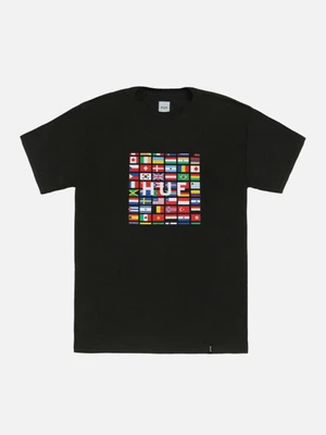 FLAG BOX LOGO TEE-BLK