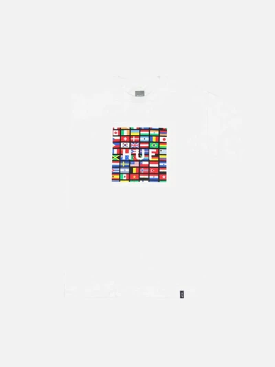 FLAG BOX LOGO TEE-WHT