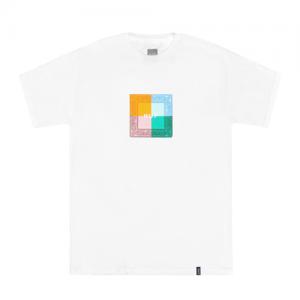 COLORS PAISLEY BOX LOGO TEE-WHT
