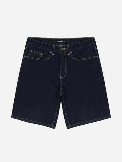 REGULAR FIT DENIM SHORTS-INDIGO