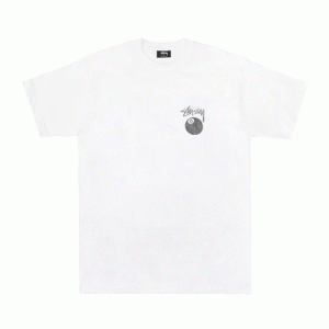 8 BALL STAMP TEE-WHT
