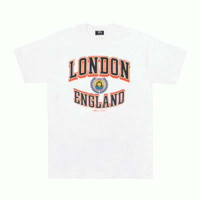 LONDON ENGLAND TEE-WHT