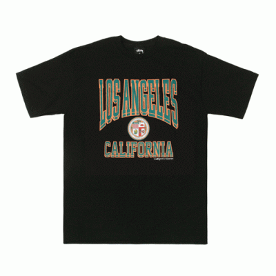 LOS ANGELES CALIPORNIA TEE-BLK