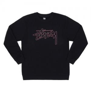 STOCK OUTLINE CREW-BLK
