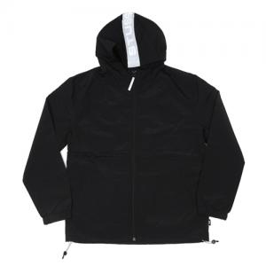LIGHT NYLON FULL ZIP-BLK