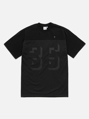 LAYERED MESH T-SHIRTS FS [BLACK]