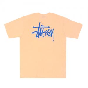 BASIC STUSSY TEE-PEACH