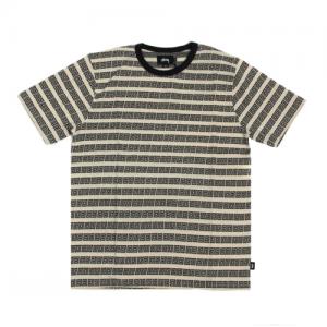 SPIRAL STRIPE CREW-KHAK