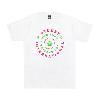 CITY CIRCLE TEE-WHT(pink)
