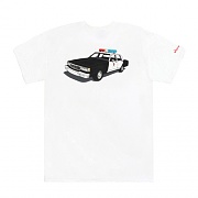HUF x CHOC LA COP CAR TEE-WHT