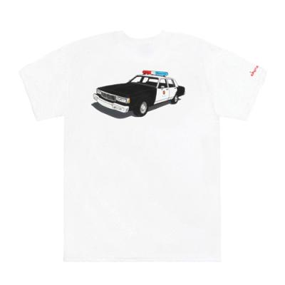 HUF x CHOC LA COP CAR TEE-WHT