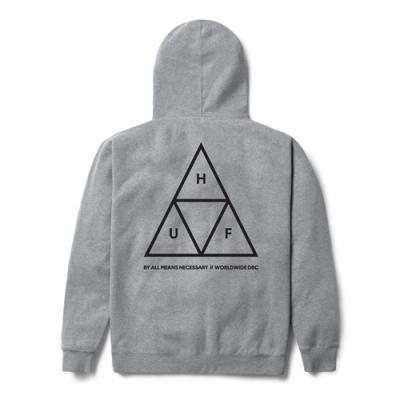 TRIPLE TRIANGLE PULLOVER FLEECE-H.GRAY