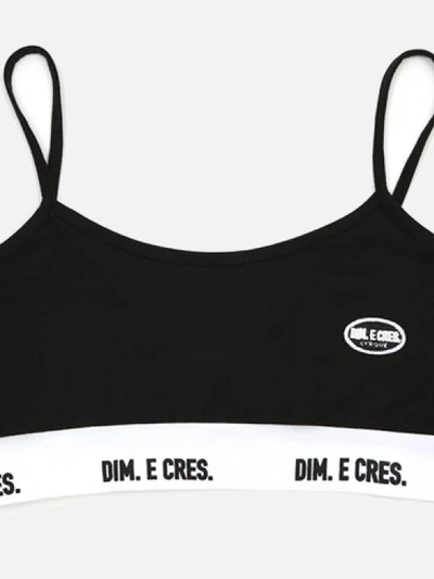 BAND MINI LOGO BRA TOP_BLACK