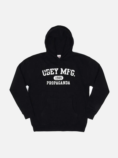 OBEY ACADEMY PULLOVER HOOD-BLK