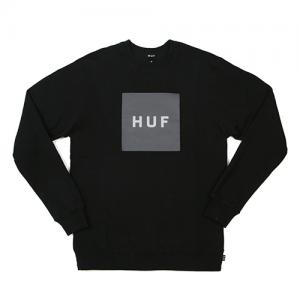 BOX LOGO CREWNECK FLEECE-BLK