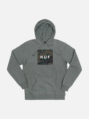 MUTED MILTARY BOX LOGO PULLOVER-GRY