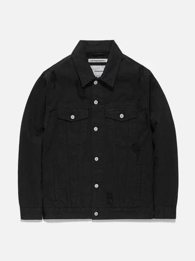 CRUSHED DENIM JACKET FA [BLACK](FAVJ11)