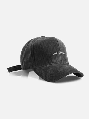 [URBAN STUFF] USF CORDUROY CAP 4C (BLACK)
